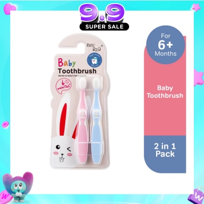 BZU BZU - Baby Toothbrush 2 In 1 (Ergonomically Designed For 6 Months+) 1s image