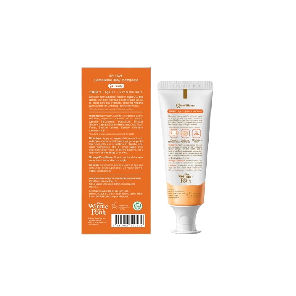 Baby Toothpaste (Fruits Flavor, Designed For 0-3 Years Old) 50g