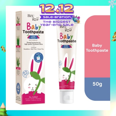 BZU BZU Baby Toothpaste (Fruits Flavor, Designed For 0-3 Years Old) 50g