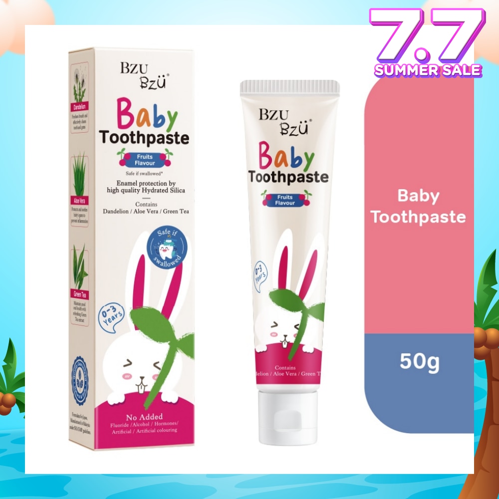 Baby Toothpaste (Fruits Flavor, Designed For 0-3 Years Old) 50g