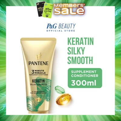 PANTENE - 3 Minute Miracle Supplement Conditioner Keratin Silky Smooth 300ml