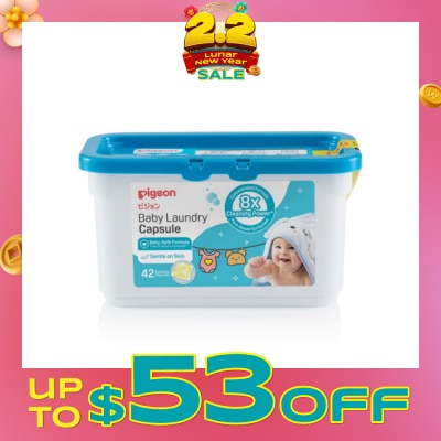 PIGEON Baby-Safe Formula Laundry Capsule (Suitable For Newborns) 42s