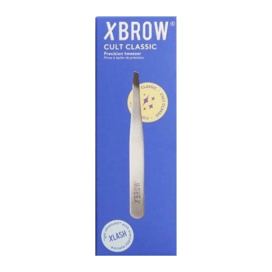 XBROW Ultra Precision Eyebrow Tweezers Stainless Steel 1s