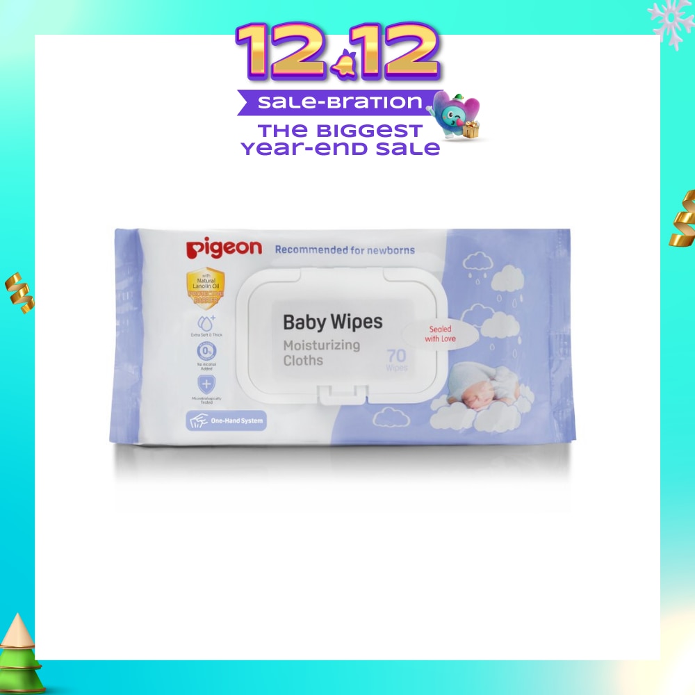 Baby Wipes Moisturizing Cloths Wipes (Recommended For Newborns & No Alcohol) 70s