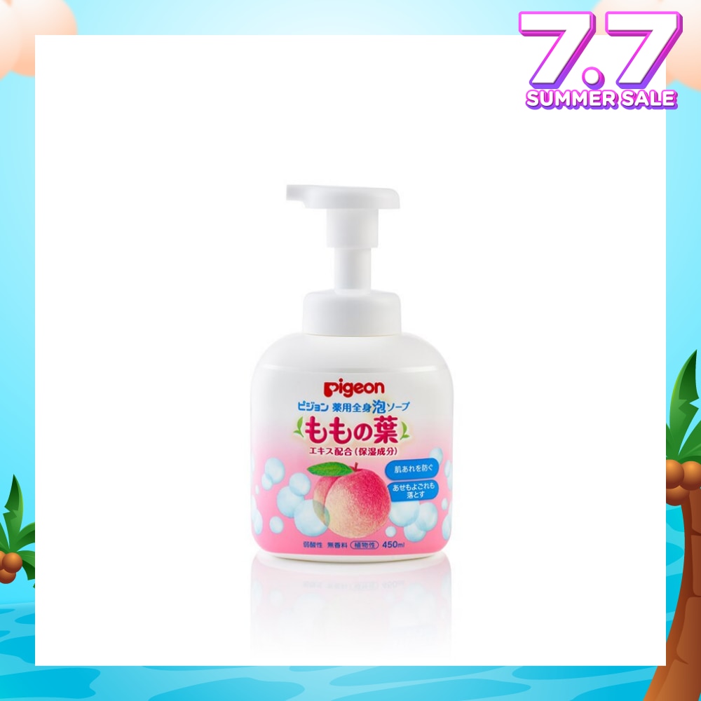 Baby Body Foam Wash Peach Leaf Flavour (Suitable for Newborn Onwards) 450ml