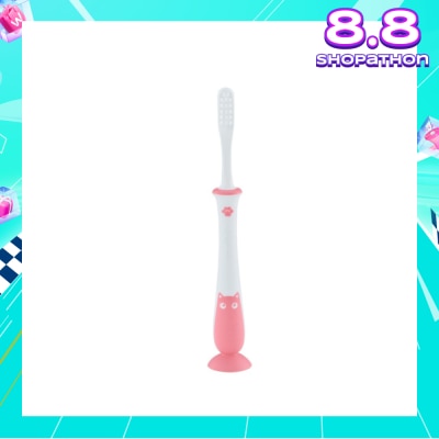 PIGEON Training Toothbrush Lesson 4 18+ Months Pink 1s