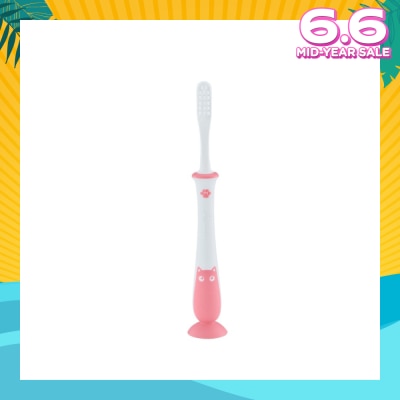 PIGEON Training Toothbrush Lesson 4 18+ Months Pink 1s