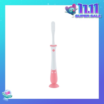 PIGEON Training Toothbrush Lesson 4 18+ Months Pink 1s