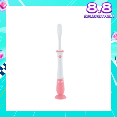 PIGEON Training Toothbrush Lesson 4 18+ Months Pink 1s
