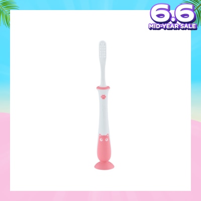 PIGEON Training Toothbrush Lesson 4 18+ Months Pink 1s
