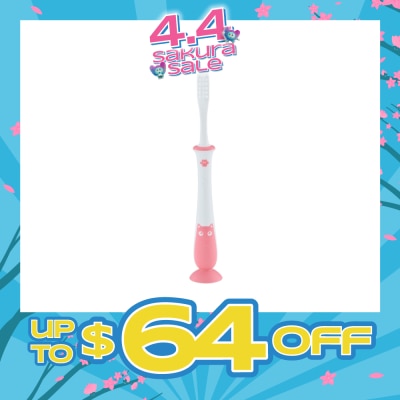 PIGEON - Training Toothbrush Lesson 4 18+ Months Pink 1s