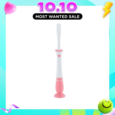 PIGEON Training Toothbrush Lesson 4 18+ Months Pink 1s image