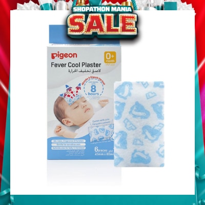 PIGEON - Fever Cool Plaster Patch for Baby (Suitable for 0+ months onwards) 6s