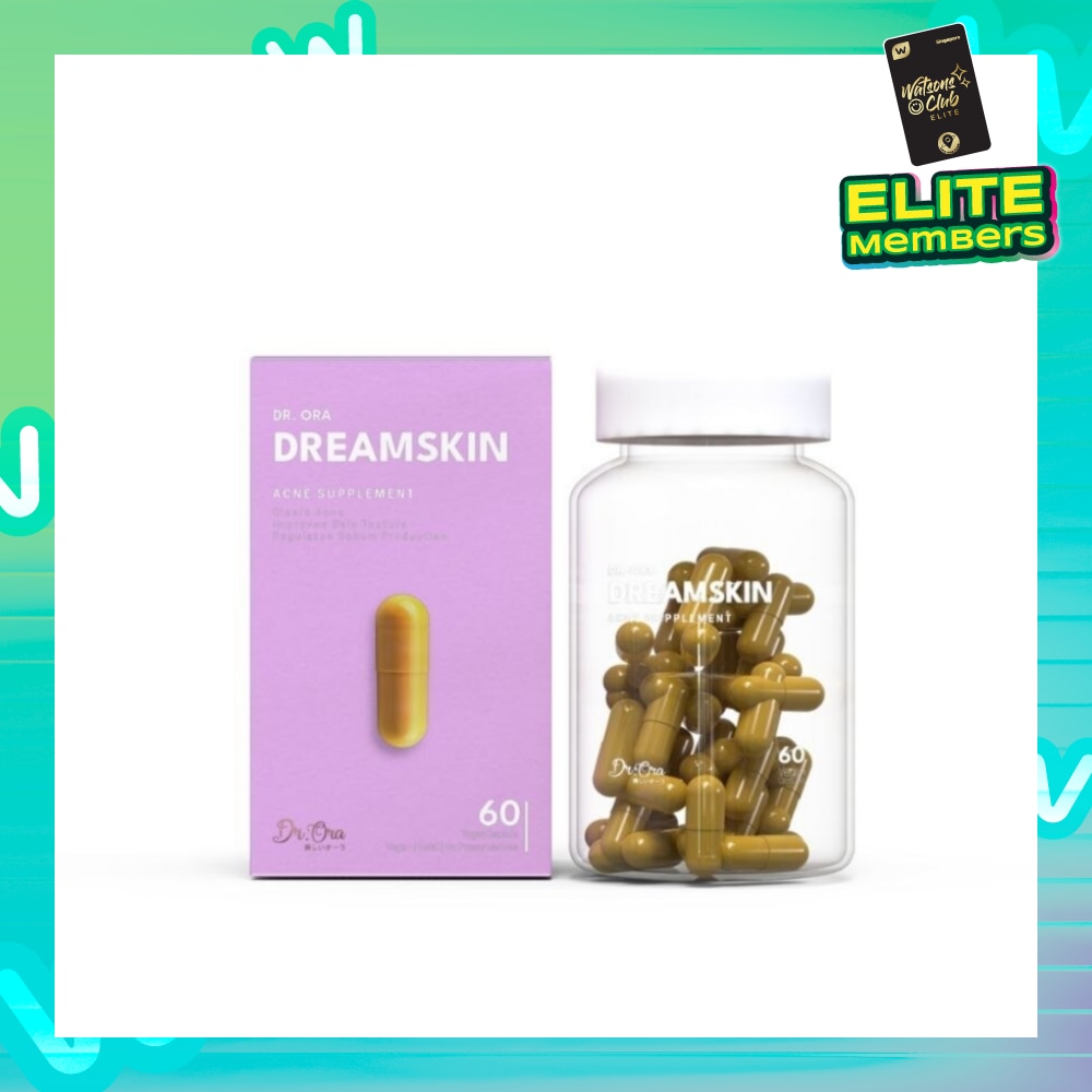 Dreamskin Acne Supplement Capsules (Clears Acne, Reduce Inflammation, Improves Oily Skin) 60s