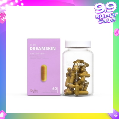 DR ORA Dreamskin Acne Supplement Capsules (Clears Acne, Reduce Inflammation, Improves Oily Skin) 60s