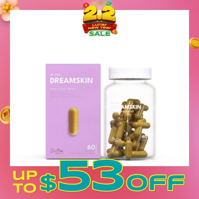 DR ORA Dreamskin Acne Supplement Capsules (Clears Acne, Reduce Inflammation, Improves Oily Skin) 60s
