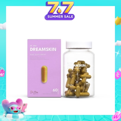 DR ORA - Dreamskin Acne Supplement Capsules (Clears Acne, Reduce Inflammation, Improves Oily Skin) 60s