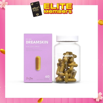 DR ORA Dreamskin Acne Supplement Capsules (Clears Acne, Reduce Inflammation, Improves Oily Skin) 60s