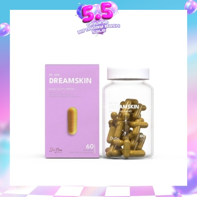 DR ORA - Dreamskin Acne Supplement Capsules (Clears Acne, Reduce Inflammation, Improves Oily Skin) 60s
