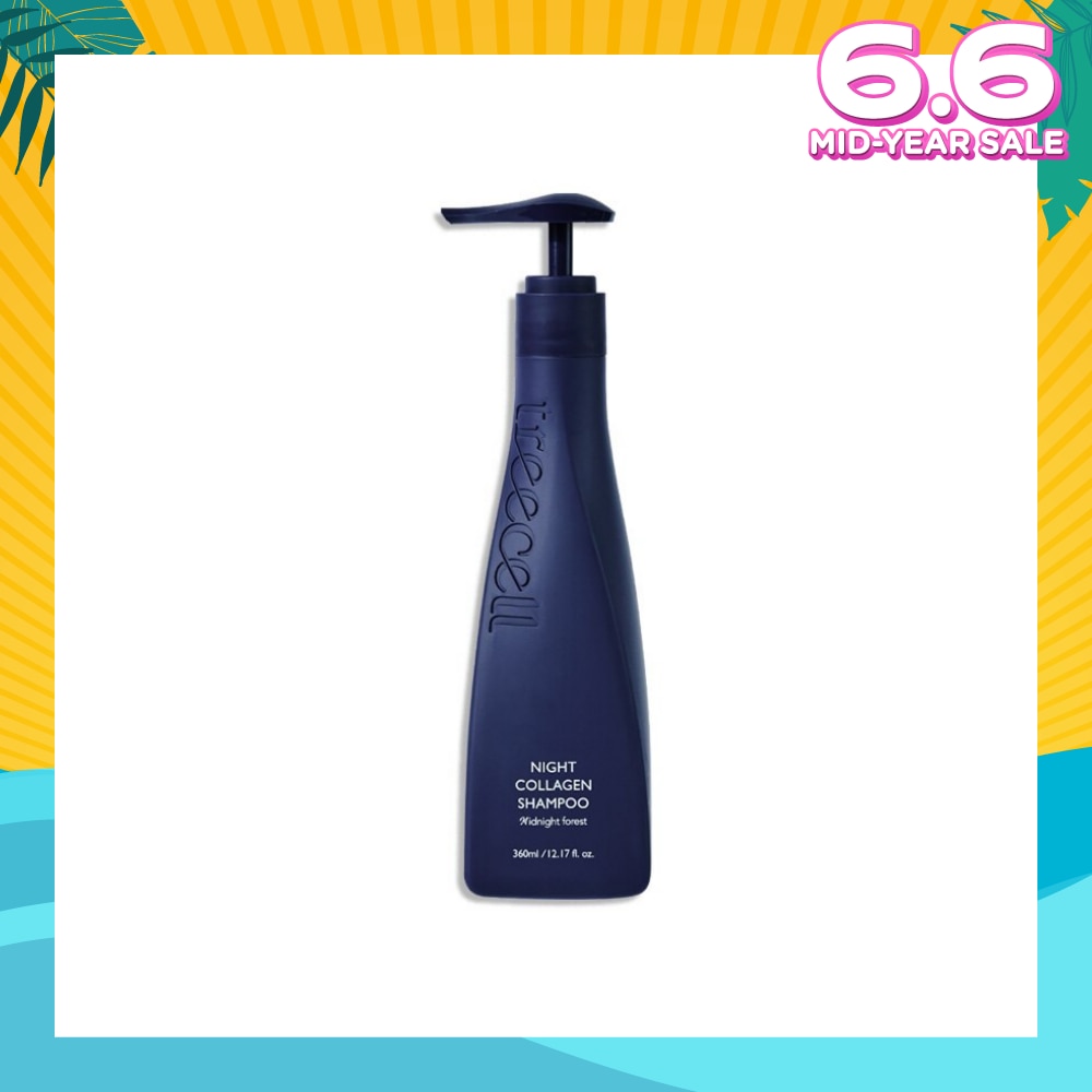 Night Collagen Refreshing Calming Relaxing Forest Scent Anti Hair Loss Shampoo Midnight Forest 360ml