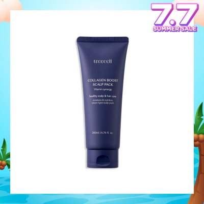 TREECELL Collagen Boost Deep Nutrition Hair Elasticity Moisture Coating Scalp Elasticity Scalp Pack 200ml (Expiry: Feb`2026)