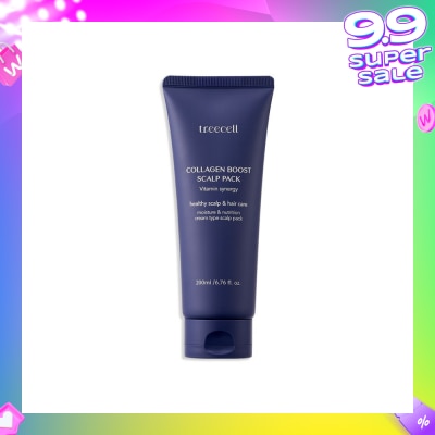 TREECELL Collagen Boost Deep Nutrition Hair Elasticity Moisture Coating Scalp Elasticity Scalp Pack 200ml (Expiry: Feb`2026)