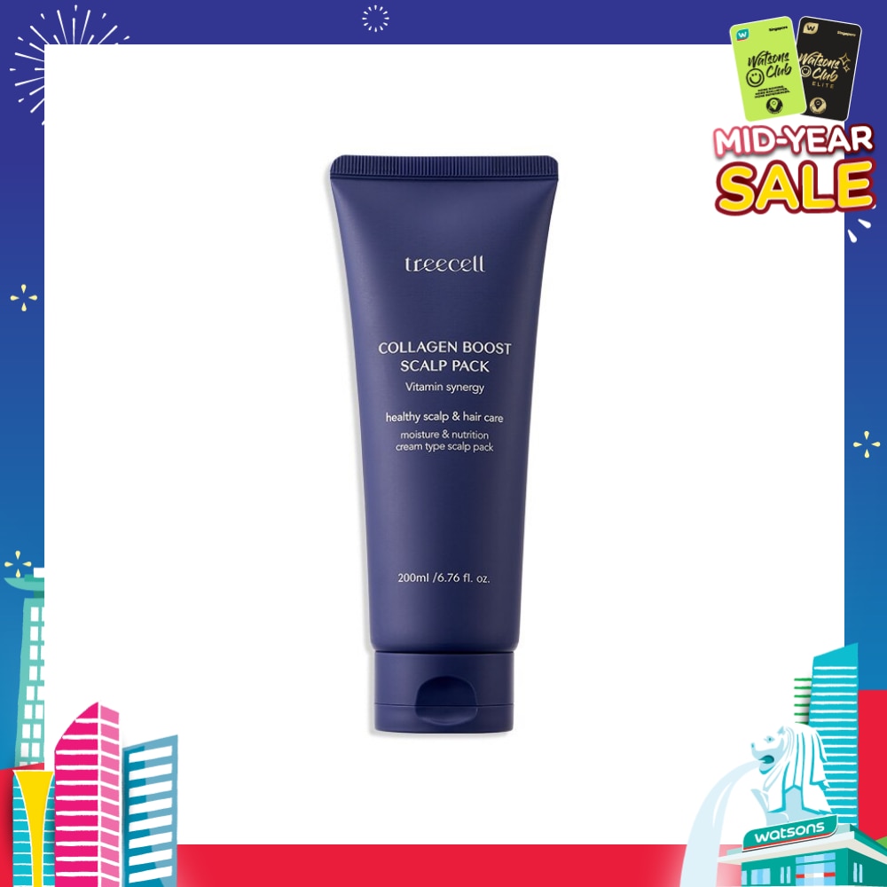 Collagen Boost Deep Nutrition Hair Elasticity Moisture Coating Scalp Elasticity Scalp Pack 200ml (Expiry: Feb`2026)