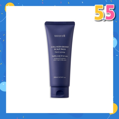 TREECELL Collagen Boost Deep Nutrition Hair Elasticity Moisture Coating Scalp Elasticity Scalp Pack 200ml