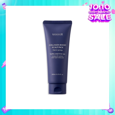 TREECELL Collagen Boost Deep Nutrition Hair Elasticity Moisture Coating Scalp Elasticity Scalp Pack 200ml (Expiry: Feb`2026)