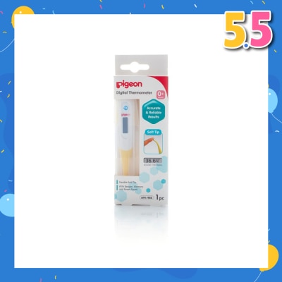 PIGEON Digital Thermometer Flexibile Soft Tip (Suitable for 0+ months) 1s