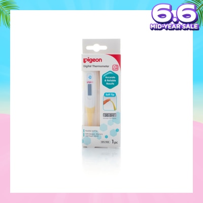 PIGEON Digital Thermometer Flexibile Soft Tip (Suitable for 0+ months) 1s