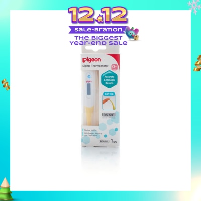 PIGEON Digital Thermometer Flexibile Soft Tip (Suitable for 0+ months) 1s