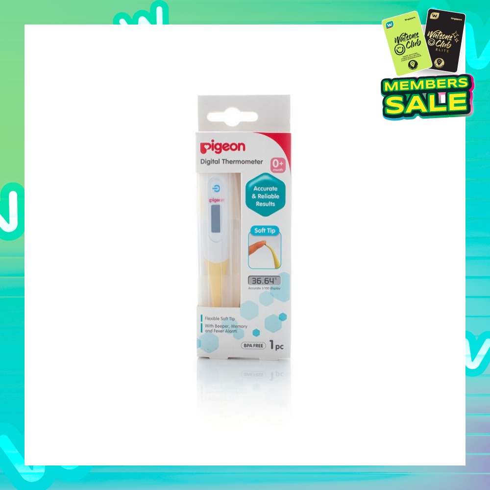 Digital Thermometer Flexibile Soft Tip (Suitable for 0+ months) 1s