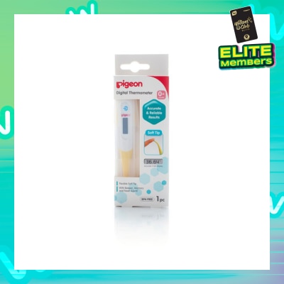 PIGEON Digital Thermometer Flexibile Soft Tip (Suitable for 0+ months) 1s