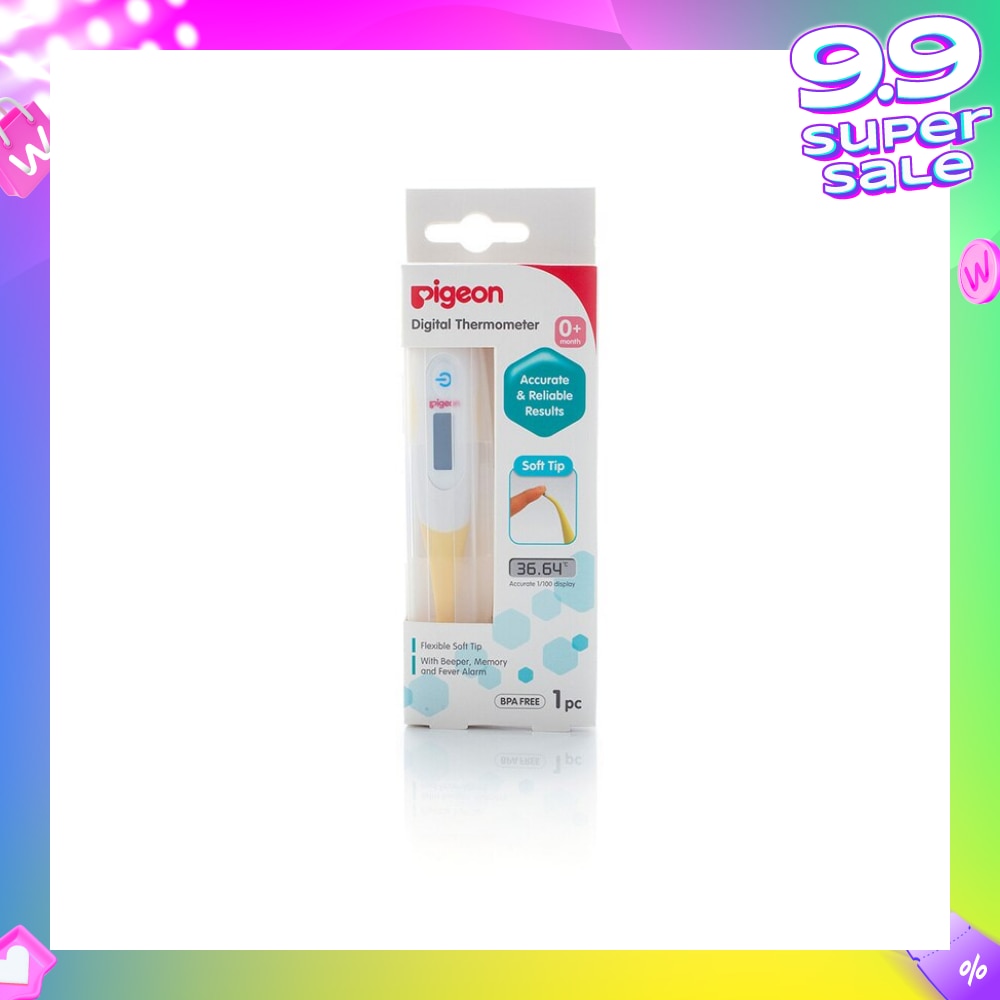 Digital Thermometer Flexibile Soft Tip (Suitable for 0+ months) 1s