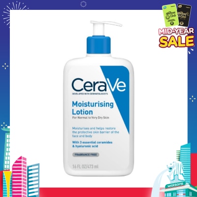 CERAVE Daily Moisturizing Lotion (For Normal to Very Dry Skin) 473ml