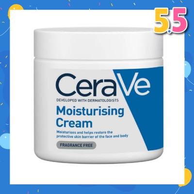CERAVE Moisturizing Cream (Help Restore Protective Skin Barrier of Face & Body) 454g