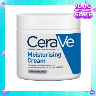 CERAVE Moisturizing Cream (Help Restore Protective Skin Barrier of Face & Body) 454g