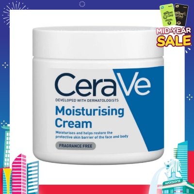 CERAVE Moisturizing Cream (Help Restore Protective Skin Barrier of Face & Body) 454g