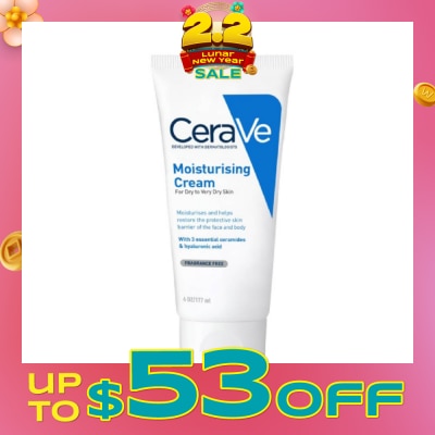 CERAVE Moisturizing Cream (For Dry to Very Dry Skin) 177ml