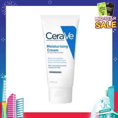 CERAVE Moisturizing Cream (For Dry to Very Dry Skin) 177ml