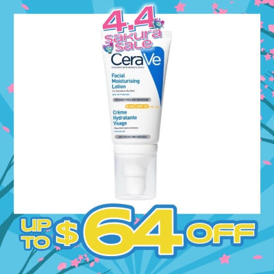 CERAVE - AM Facial Moisturizing Lotion UVB + UVA SPF30 (For Normal to Dry Skin) 52ml