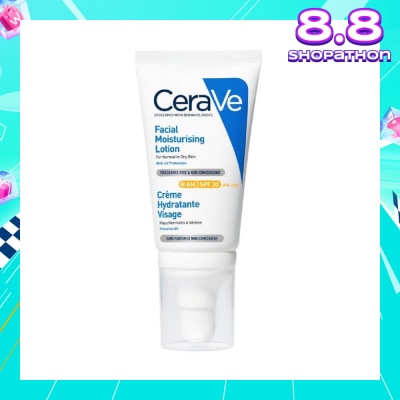 CERAVE AM Facial Moisturizing Lotion UVB + UVA SPF30 (For Normal to Dry Skin) 52ml