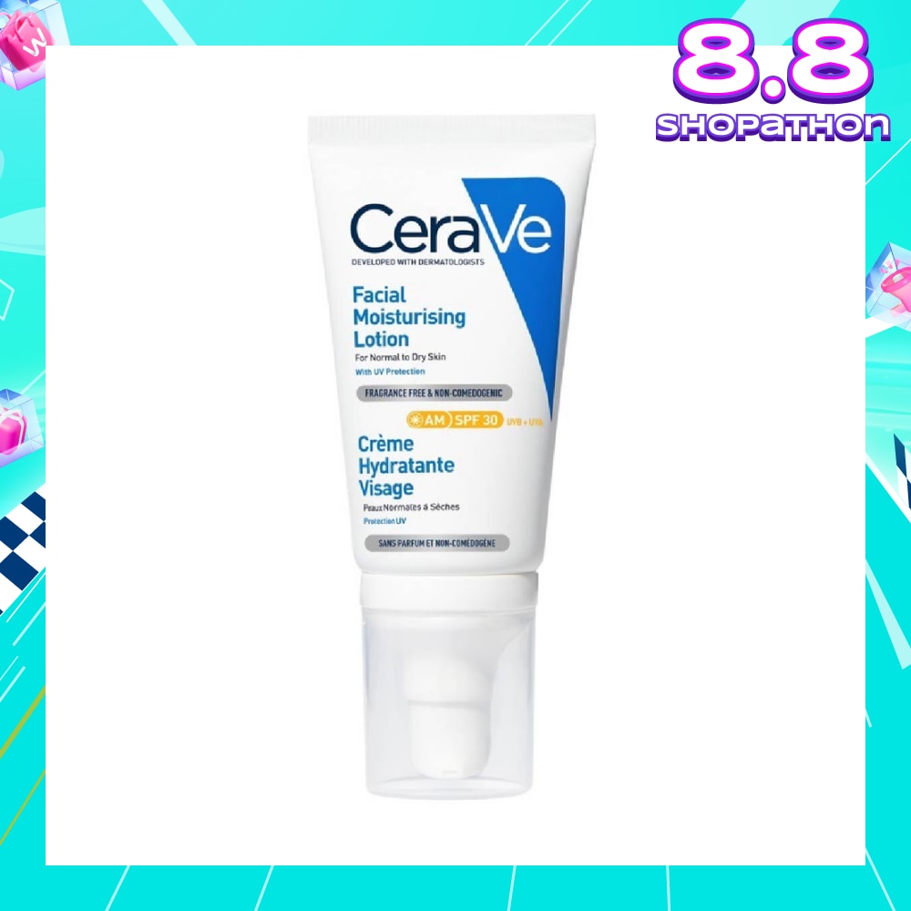 AM Facial Moisturizing Lotion UVB + UVA SPF30 (For Normal to Dry Skin) 52ml