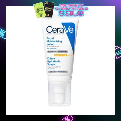 CERAVE AM Facial Moisturizing Lotion UVB + UVA SPF30 (For Normal to Dry Skin) 52ml