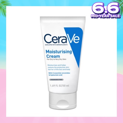 CERAVE Moisturizing Cream (For Dry to Very Dry Skin) 50ml