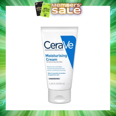 CERAVE - Moisturizing Cream (For Dry to Very Dry Skin) 50ml