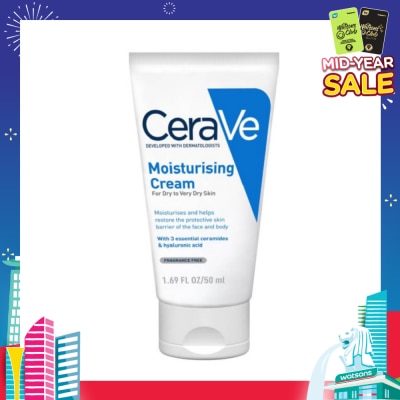 CERAVE Moisturizing Cream (For Dry to Very Dry Skin) 50ml