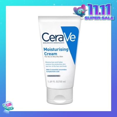 CERAVE Moisturizing Cream (For Dry to Very Dry Skin) 50ml