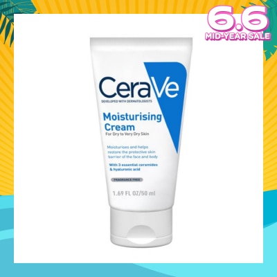 CERAVE Moisturizing Cream (For Dry to Very Dry Skin) 50ml